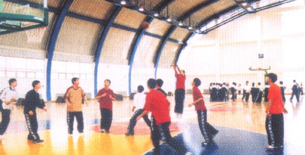 Beijing No.80 High School Gym-Basketballcourt