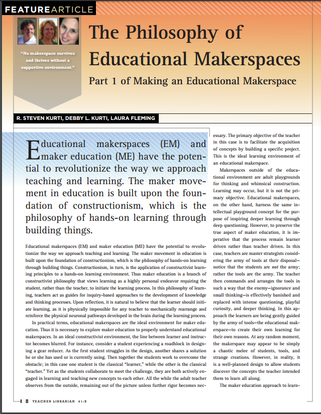 The Philosophy of Educational Makerspaces Part 1